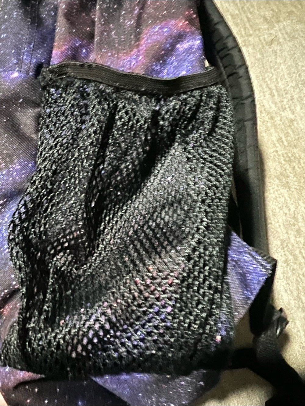 JanSport Backpack Galaxy Night Sky stars Pattern purple black School large bag - Picture 8 of 12
